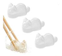 Cat Onigiri Mold Set Rice Ball Mold for Bento, Cat Shape Food Mold with Drain Holes for Rice Potato Carrot Puree(3 Pack)