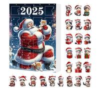 Cat Ornament Christmas Calendar - Advent Decoration Set For Holiday Countdown | Acrylic Material With 24 Cute Cat Pendants, For Tree, Window, Door, Home, School, Holiday Celebration