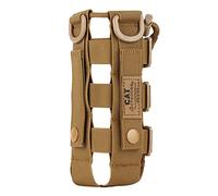 CAT Outdoors MOLLE - Porte-bouteille d'eau tactique MOLLE pour sangle de sac à dos, clip de ceinture, clip de ceinture, fixation MOLLE pour bouteilles d'eau Nalgene (marron coyote)