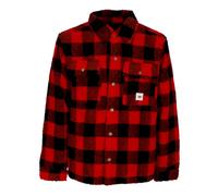 CAT - Overshirt Rembourré Sherpa Rouge/Noir - Homme - Vestes - Multicolore - Taille: XL