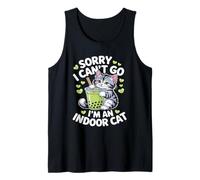 Cat Owners Introverts Sorry I Cant Go Im an Indoor Cat Débardeur