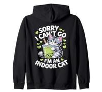 Cat Owners Introverts Sorry I Cant Go Im an Indoor Cat Sweat à Capuche