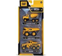 CatToysOfficial – Lot de 3 véhicules de construction en métal moulés sous pression CAT – 3+