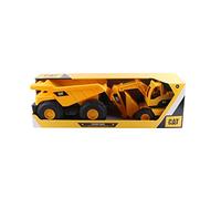 Caterpillar - Pack de 2 Engins de Chantier - Camion Benne et Excavatrice 38 cm