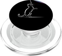 Cat Painting Rainbow With Brush Creative Pride Art Cat PopSockets PopGrip pour MagSafe