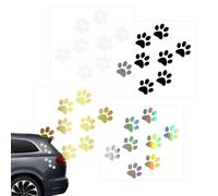 Cat Paw Car Stickers, Window Bumper Decals, Paw Print Body Sticker, Waterproof Auto Decals, Cute Vehicle Decorations, Motorcycle Accessories 1.1x1.18 Inches