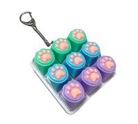Cat Paw Fidget, Keycap Button Toy, Multi Function Clicker Device, Stress Relief Gadget, for Classroom School Work Home Car Airplane Travel Focus Calm Use 2.36 inches