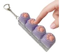 Cat Paw Keyboard Fidget, Stress Relief Keychain, 2.95x0.79x1.18 Inch Key Accessory with Sturdy Material, Fun Offices Gear with Playful Design, Home Accessory Practical Style, Keyboard Toy for Students