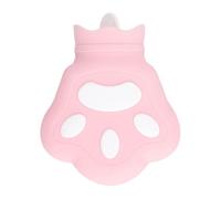 Cat Paw Silicone Hot Water Bottle Hand Warmer - Electric-Free Heat Pad for Adults & Kids, Bed, Office, Travel, Gift for Cat Lovers (16x13x5cm) (Rose)