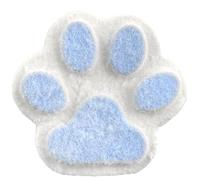 Cat Paw Squishies, stress ball mignon pat paty 5.9 en bleu et blanc grand balle compresser soft soft silicone soulagement des boules sensorielles avec un jouet de serre agité de la surface pour les e