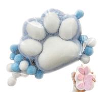 Cat Paw Squishy, Giant Cat Paw Squishy Jumbo, 5 inch Cat Paw Giant Paw Squishy Fidget Toys, Squishy Big Cat Paw, Slow Rebound Soft, Silicone Squeeze Toys for Stress Relief (Blue,5*3.9*1.1inch)