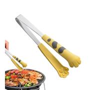 Cat Paw Tong, Cat Tong - Pince de cuisson en silicone | Pince en acier inoxydable polyvalente et polyvalente, pince haute résistance à la chaleur avec pointes en silicone pour fêtes et rassemblements