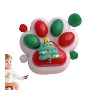 Cat Paw Toy Soft - 1,18 Pouces TPR High Resilience Ultra Soft Spempsp Toy Stress Relief Paw for Girls, Fun Pinch Fidget with Squishy Feel, Kitty Lover Gift for Relaxation, Red & Green, Pocket Size