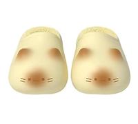 Cat Paws Footprints Fluffy Plush Slippers - Height Increase Non-Slip Winter Furry Slippers, Soft Warm Cozy To The Touch for Fall (Yellow,32)
