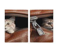 Cat Peeks Out Étui de passeport ultra fin en cuir synthétique pour documents de voyage compact de qualité supérieure pour passeport international américain pour homme et femme