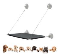 Cat Perch, Foldable Pet Bed Seat, Space Saving Wall Mounted, Strong Suction Cups for Secure Expand Size 25,1 x 18,5 x 18,1 inc, Safety Hammock for Small to Large, Ideal for Resting