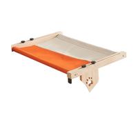 Cat Perch for Windowsill | Wooden Cat Bed Nest | Adjustable Cat Windowsill Perch | Cat Hammock Seat for | Cat Bed with Cushioned Cover Easy to Install & Clean Wood for Sleeping, Playing