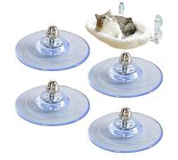 Cat Perch Suction Cups, PVC Strong Adhesive Suction Cup, Replacement Suction Cup for Window Seat, Clear Sucker Pads with Screws, Suction Cups for Cat Window Seat, Cat Perch Mounting Suction Pads