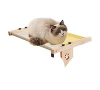 Cat Perch Windowsill, Wooden Cat Bed Nesting Seat, Adjustable Cat Windowsill Nest, Cat Hammock Seat, Cat Nesting Bed, Easy to Use, Portable for Sleeping Playing Climbing
