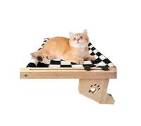Cat Perch Windowsill, Wooden Cat Bed Nesting Seat, Adjustable Cat Windowsill Nest, Cat Hammock Seat, Cat Nesting Bed, Easy to Use, Portable for Sleeping Playing Climbing