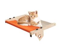 Cat Perch Windowsill, Wooden Cat Bed Nesting Seat, Adjustable Cat Windowsill Nest, Cat Hammock Seat, Cat Nesting Bed, Easy to Use, Portable for Sleeping Playing Climbing