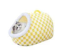 Cat Pet Bed Cave Washable Anti-Slip Bottom Ultra Soft Plush Enclosed Cavern