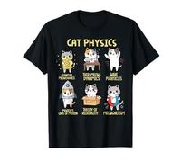Cat Physics Science Lab STEM Quantum Meow Theory T-Shirt