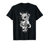 Cat Playing Saxophone T-Shirt