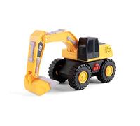 Cat - Plongez dans L'ACTION avec LA PUISSANTE EXCAVATRICE Tough Machines 25 cm ! Sons, lumières et Vibrations - Jouet véhicule de Chantier articulé à Fonctions.