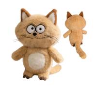 Cat Plush Doll - Huggable Soft Stuffed Animal Toy, Cute Decorative Cat Model | Gift for Kids, Boys, Girls, Girlfriend, Wife, Friend, Sister, Daughter, Bedroom, Shelf, Table, Study, Nursery Decor