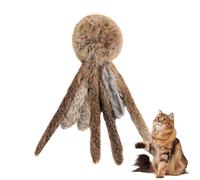 Cat Plush Toy Interactive Kitten Play, réalistes Self Play Chew Toys for Cats, Funny Cat Entertainment Toy with Biting Exercise for Kittens Indoor Cattery Use, Active Plays Pet Toys for Daily Fun