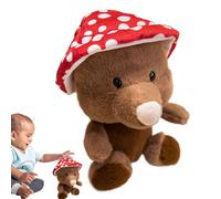Cat Plush Toy, Soft Mole Doll, Cartoon Stuffed Animal, Huggable Cuddly Fabric, Adorable Design, Birthday Present for Kids, Baby, Family, Friends, 13.78x11.81 inches