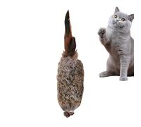 Cat Plush Toy, Soft Realistic Funny Self Play, Interactive Kitten Chew Accessory with Sturdy Build, Entertainment Aid with Sweet Texture, Pet Plaything Tool, Recreation Ornament for Home Room
