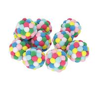 Cat Pom Pom Balls, Cat Balls Touet Interactive Playing Toys Toys 10pcs Soft pour Chats et Chatons Intérieurs, Jolis Jouets de Chaton de
