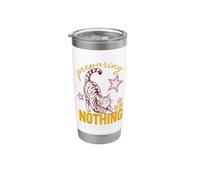 Cat Preparing To Do Nothing Funny Lazy Relaxation Humor Gobelet isotherme en acier inoxydable double paroi