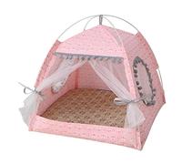 Cat Princesse intérieure Tente | Tente de Compagnie Porable Chat de Chat Pliant Cat Puppy Puppy Dog House Cave pour Animal Compagnie Moins 2, 5 kg m
