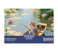Cat, Puzzle De 1000 Pièces, Détails Riches Et Couleurs Vives, Idéal pour Encadrement, pour 12 Ans Et Plus, 38x26cm/1000pcs