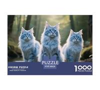 Cat, Puzzle De 1000 Pièces, Détails Riches Et Couleurs Vives, Idéal pour Encadrement, pour 12 Ans Et Plus, 38x26cm/1000pcs
