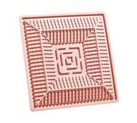 Cat Puzzle Feeder, Waterproof Feeding Mat, 7.87x7.87in Silicone Non Slip Base, Safe Authentic Material, Interactive Slow Eating for Indoor, Kitten, Puppy, Cats Feeding