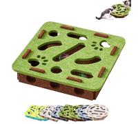 Cat Puzzle Felt Maze Box Cat Toys, Cats Scratch Puzzles Enrichment Box, Interactive Nail File Scratch, Pet Maze and Boxes Game, for Indoor Cats, Scratching & Hunting Fun (B)