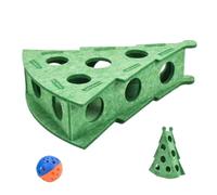Cat Puzzle, Interactive Felt Scratcher, Enrichment Box with Bell Balls for Play Training Hunting Simulation, Cat Toy Accessory for Scratching Post Climbing Home Outdoor Felt Scratching Game