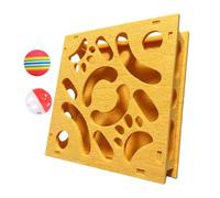Cat Puzzle Toy, Interactive Intelligence Maze, 11.81x11.81x2.36 Inches Sensory Stimulation Game, with Bell and Ball for Boredom Relief, Training, Travel, Crate, Indoor Play, Kitten, Senior Cats
