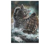 Cat Puzzles De 1000 Pièces pour Adultes Et Enfants Puzzle Impossible Jouets en Bois Jeu Stimulant 78×53cm