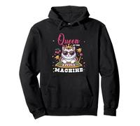 Cat Queen of The Slot Machine à sous et Joueur Amateur de Jeux de Casino Sweat à Capuche