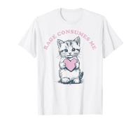 Cat Rage Consumes Me Cute Kitten Funny Meme for Women Men T-Shirt