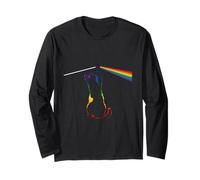Cat Rainbow Light Cool Prism Science Spectral Men Women Kids Manche Longue