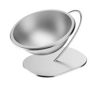 Cat Raised Food Bowl, Elevated Metal Pet Feeding Bowl, 5.91inch Stable Base Design, Ergonomic Dining Position, Easy to Clean, Perfect for Indoor Cats & Dogs