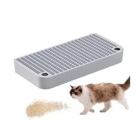 Cat Ramp pour Bac À Litière, Piège À Litière avec Filtre Fonction, Rampe De Litière Surélevée pour Chat, Tapis De Litière pour Chat Marche, Facile À Nettoyer, 32x16x4 CM