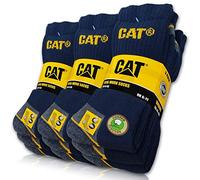CAT REAL WORK SOCKS Lot de 9 paires de chaussettes de travail pour homme et femme Tailles au choix 35-50, 48-50