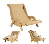 Cat Recliner Scraper Board - 23.6" Large 2 in 1 Cat Recliner Scratch Board, Comfortable Cats Scratcher Lounger for Most Cats, Scratch Resistant, Low Lint (M: 50 * 37 * 36cm)